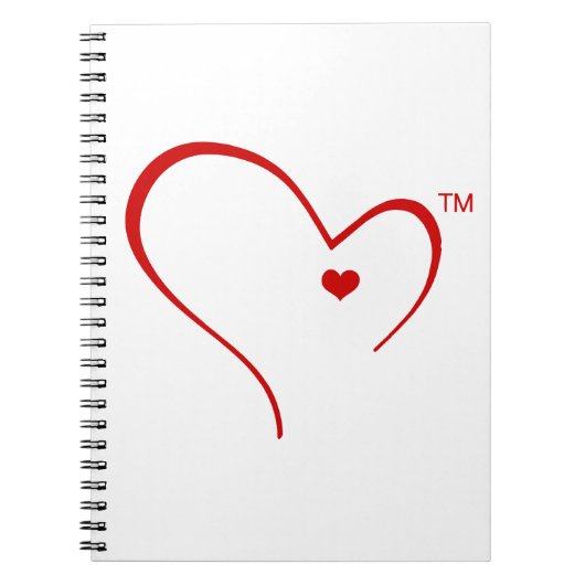 デトロイトハートのロゴのノートのためのミトン ノートブック (正面)