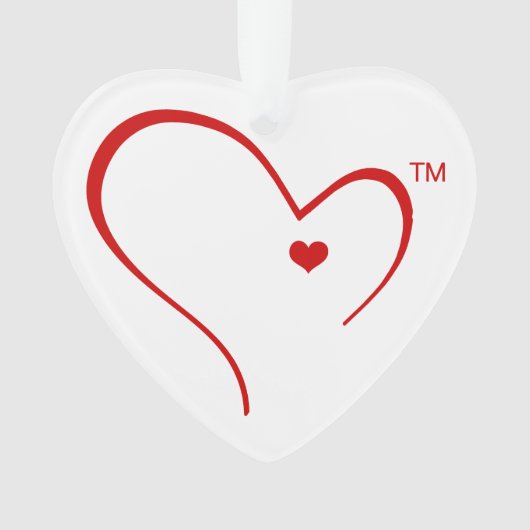 デトロイトハートのロゴのハートのオーナメントのためのミトン オーナメント (正面)