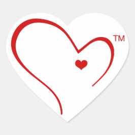 デトロイトハートロゴステッカー用ミッテンス ハートシール