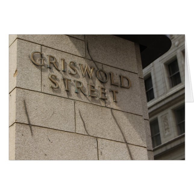 デトロイトポストカード – Griswold St (正面横)