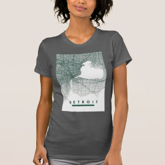 デトロイトマップ Tシャツ