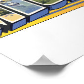 デトロイトミシガンからのヴィンテージ ポスター (角)