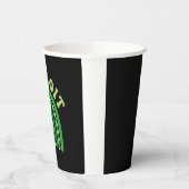 デトロイトミシガンアイリッシュシャームロックかわいいレインボセント 紙コップ (左)