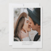 デトロイトミシガンウォーターカラー結婚式招待状 招待状 (裏面)