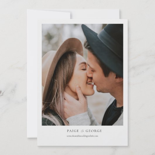 デトロイトミシガンウォーターカラー結婚式招待状 招待状 (裏面)