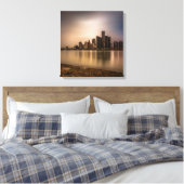 デトロイトミシガンキャンバスプリントアート16.80 X 17.50 キャンバスプリント (インサイチュ (寝室))