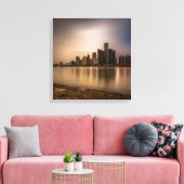 デトロイトミシガンキャンバスプリントアート16.80 X 17.50 キャンバスプリント (インサイチュ (リビング))