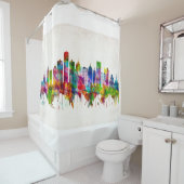 デトロイトミシガンスカイライン シャワーカーテン (インサイチュ)