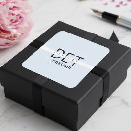 デトロイトミシガンパーソナライズされたステッカー スクエアシール