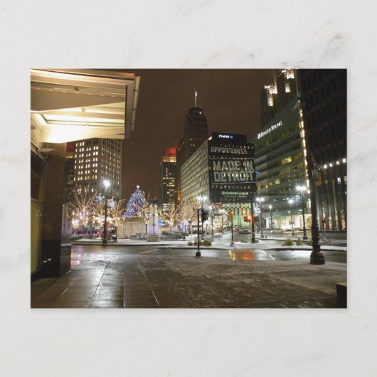 デトロイトミシガンポストカード ポストカード (正面)