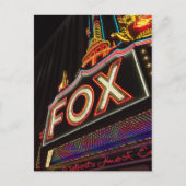 デトロイトミシガン州キツネの劇場 ポストカード (正面)