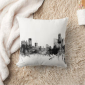 デトロイトミシガン州スカイライン クッション (ブランケット)