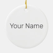 デトロイトミシガン統一された州ズスカイラインヴィンテージUSA セラミックオーナメント (裏面)