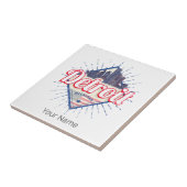 デトロイトミシガン統一された州ズスカイラインヴィンテージUSA タイル (側面)