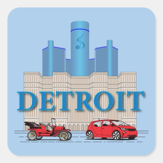 デトロイトミシガン統一された州 スクエアシール (正面)