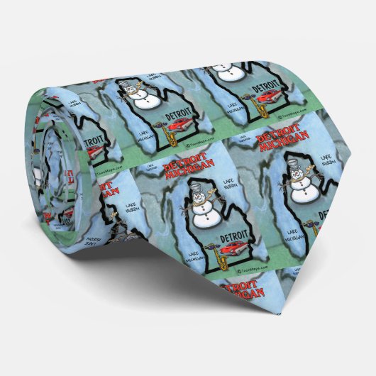 デトロイトミシガン ネクタイ (ロール)