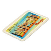 デトロイトミシガンMIオールドヴィンテージ旅行記念品 マグネット (左側)