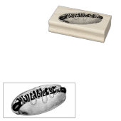 デトロイトミシガンMIコニーアイランドホットドッグホットドッグ ラバースタンプ (押印)