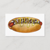 デトロイトミシガンMIコニーアイランドホットドッグホットドッグ 名刺 (正面)