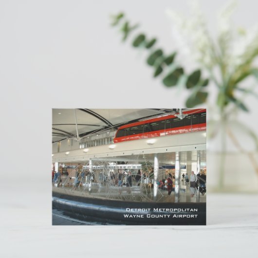 デトロイトメトロポリタンウェインカントリーエアポート ポストカード (スタンド正面)