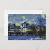 デトロイトヨットクラブスターリーナイトノートカード サンキューカード (正面/裏面)