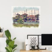 デトロイトヨットクラブ ポスター (ホームオフィス)