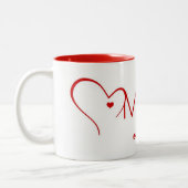 デトロイトロゴのコーヒー・マグのためのミトン ツートーンマグカップ (左)