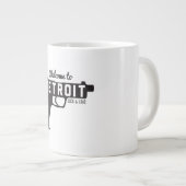 デトロイトロック及び負荷への歓迎 ジャンボコーヒーマグカップ (正面右)