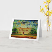 "デトロイト中央館演出"の挨拶状 カード (黄色い花)