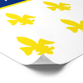 デトロイト国旗 ポスター (角)