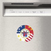 デトロイト国旗 マグネット (インサイチュ (食洗機))