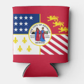 デトロイト国旗、ミシガンクーラーボックス 缶クーラー (正面)