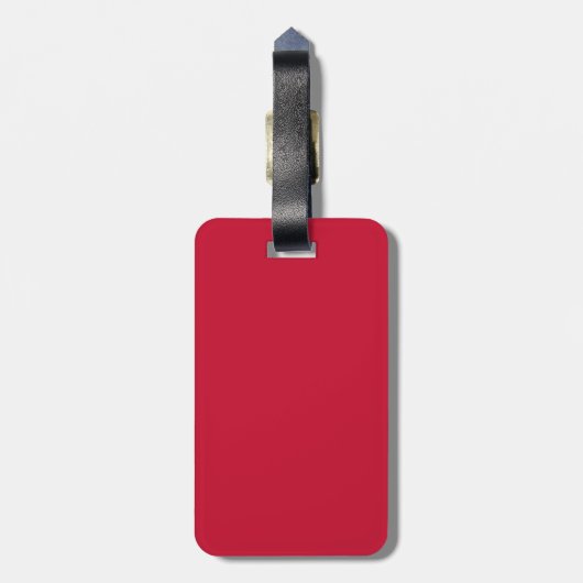 デトロイト国旗、ミシガン州ラゲージタグ ラゲッジタグ (裏面縦)