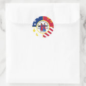 デトロイト国旗 ラウンドシール (バッグ)