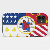デトロイト国旗 Case-Mate iPhoneケース (裏面(横))