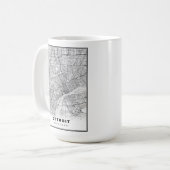 デトロイト地図 コーヒーマグカップ (正面左)
