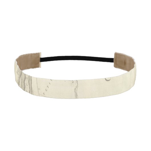 デトロイト川の地図 アスレチックヘッドバンド (正面)