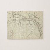 デトロイト川の地図 ジグソーパズル (横)