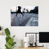 デトロイト川沿#1 ポスター (ホームオフィス)