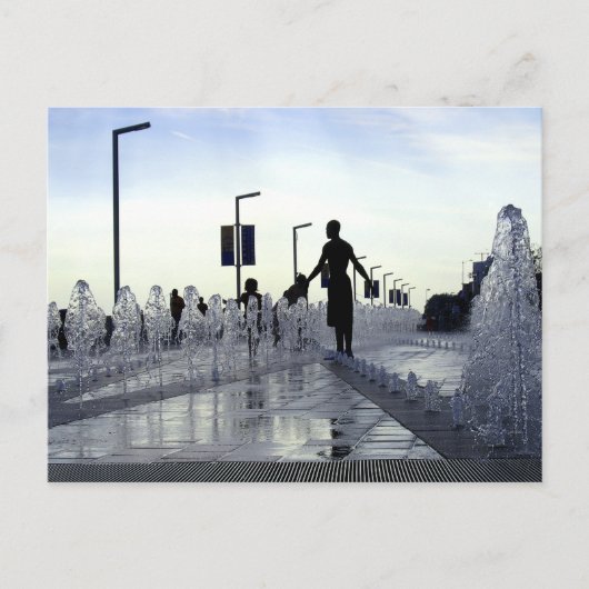 デトロイト川沿#3 ポストカード (正面)