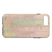 デトロイト市の地図 Case-Mate iPhoneケース (裏面(横))