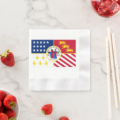 デトロイト市旗 縁ありカクテルナプキン (インサイチュ)