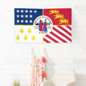 デトロイト市旗USA統一された州アメリカのシンボル 横断幕 (インサイチュ)