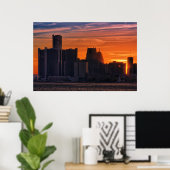 デトロイト市街#0516 ポスター (ホームオフィス)