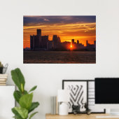 デトロイト市街#0527 ポスター (ホームオフィス)