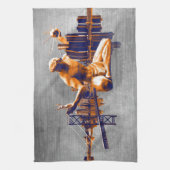 デトロイト市 キッチンタオル (縦)