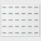 デトロイト座標 ラッピングペーパー (フラット)