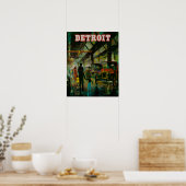 デトロイト旅行ポスター ポスター (キッチン)