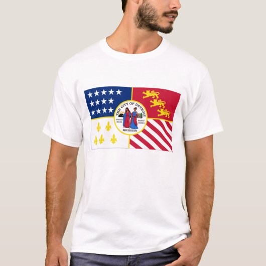 デトロイト旗 Tシャツ (正面)