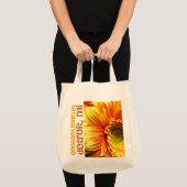 デトロイト東の市場の花日のトート トートバッグ (正面(商品))